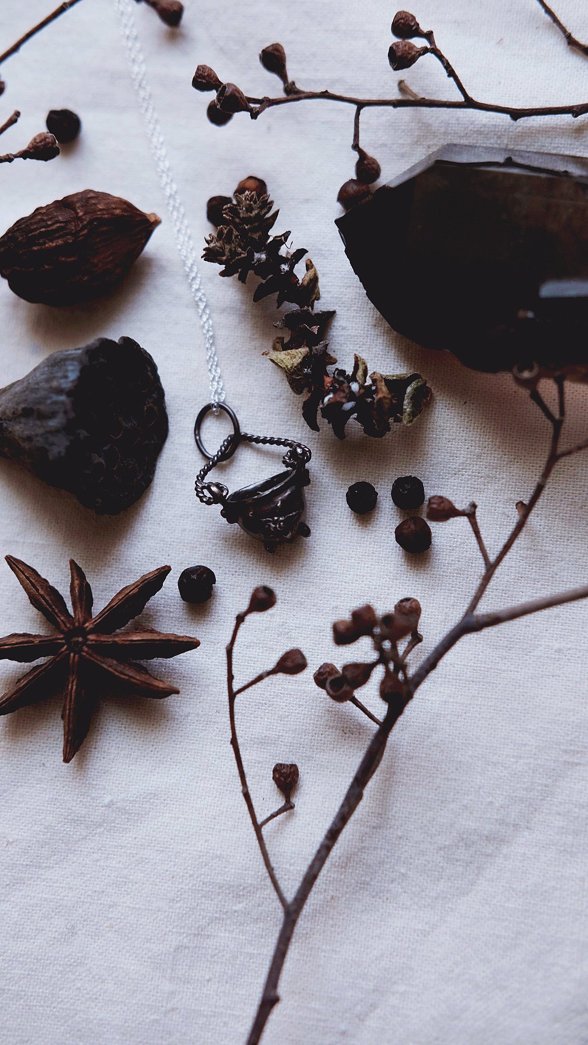 HAWTHORNE CAULDRON CHARM + ANTIQUE DARKENED FINISH