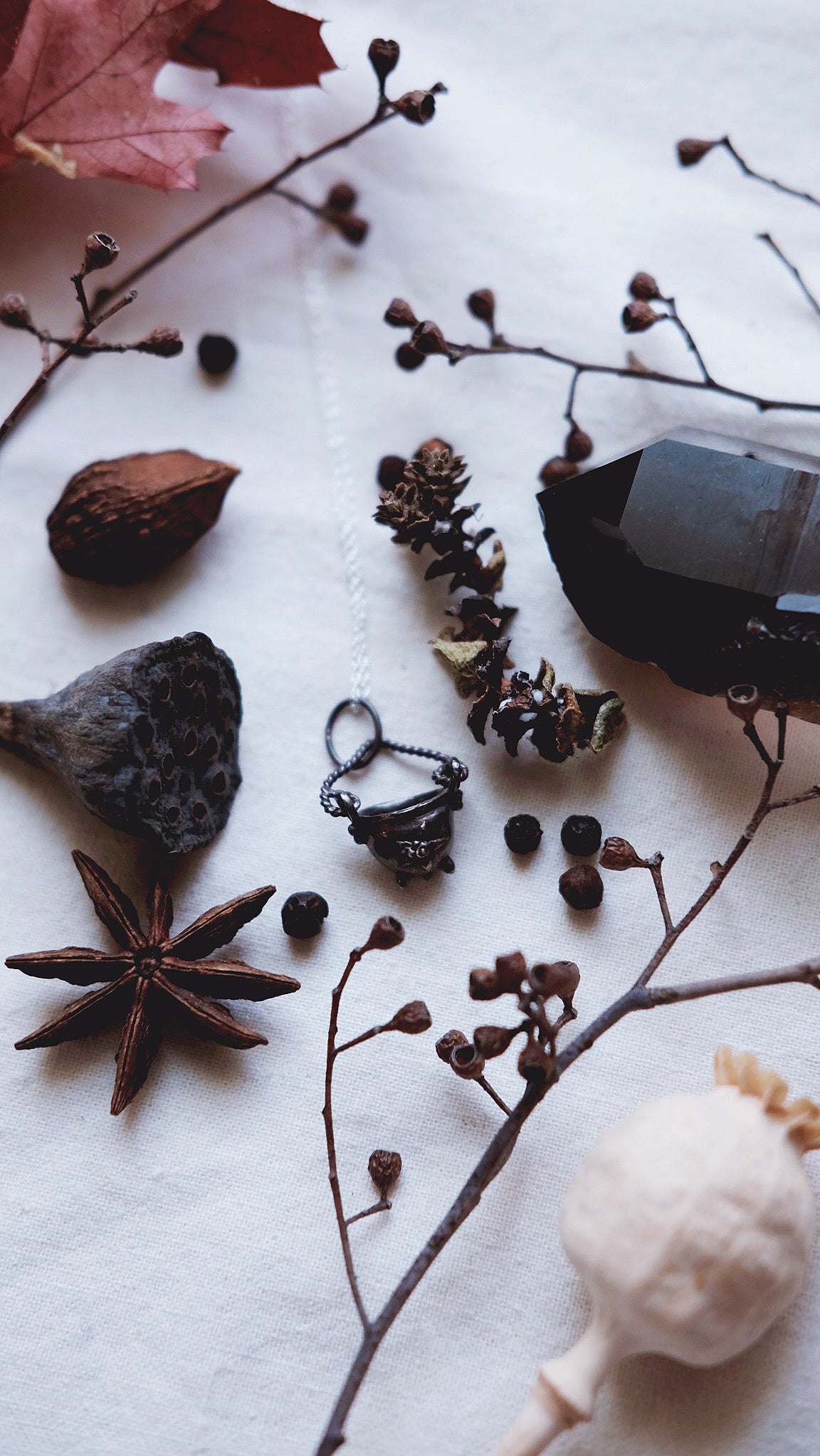 HAWTHORNE CAULDRON CHARM + ANTIQUE DARKENED FINISH