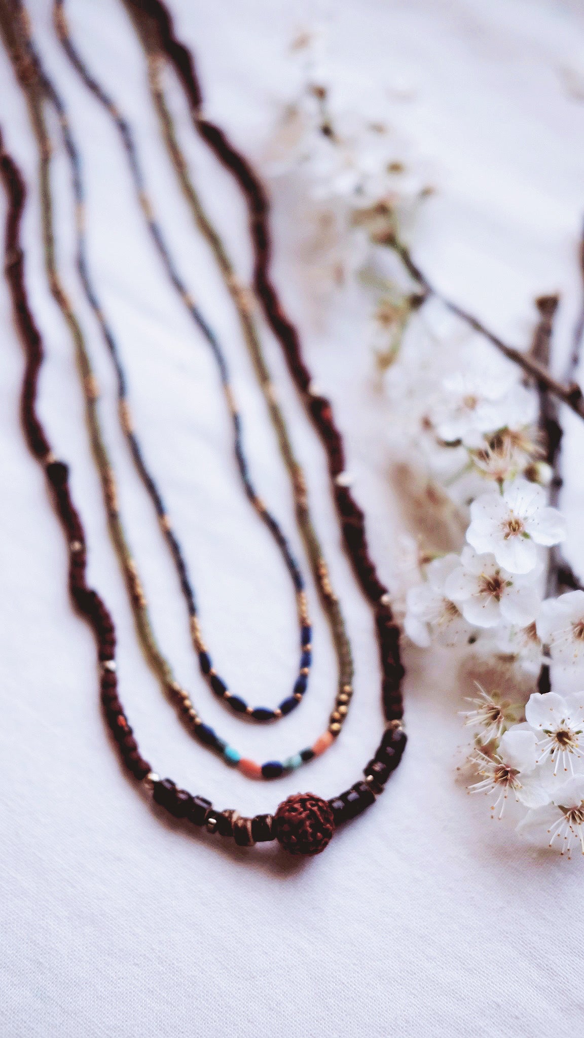 Radiant Star + Pyrite + Rudraksha seed Synodic gemstone necklace