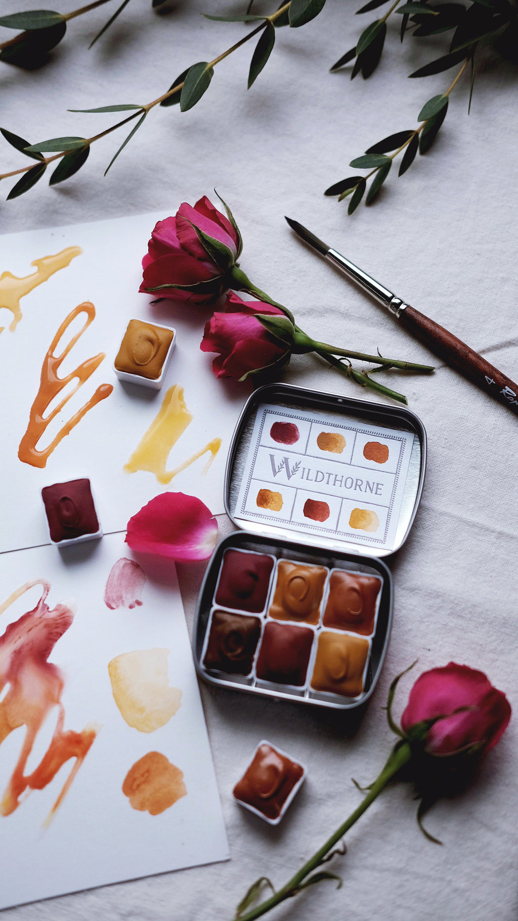 Cazimi + Solar mineral watercolor palette