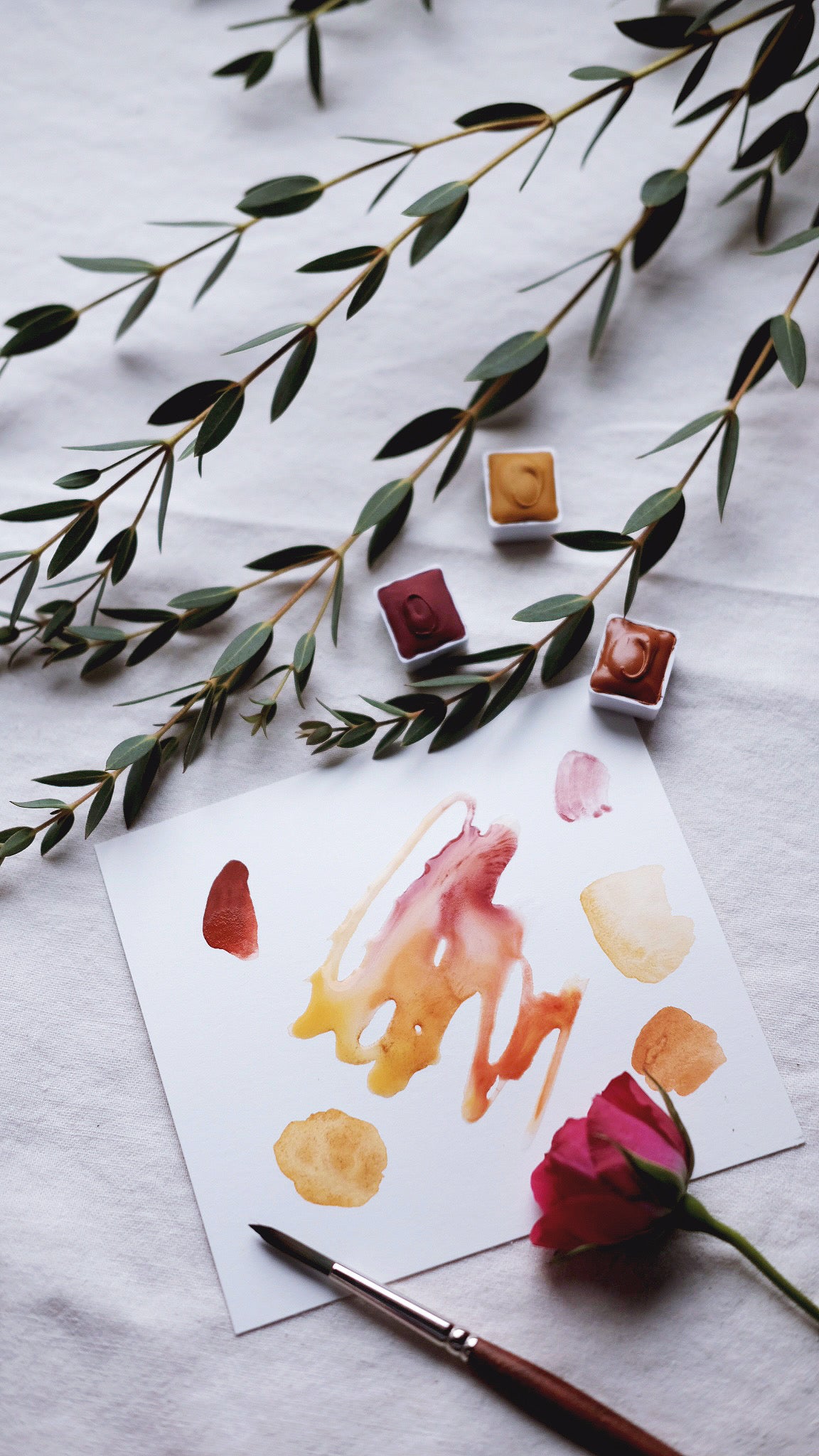 Cazimi + Solar mineral watercolor palette