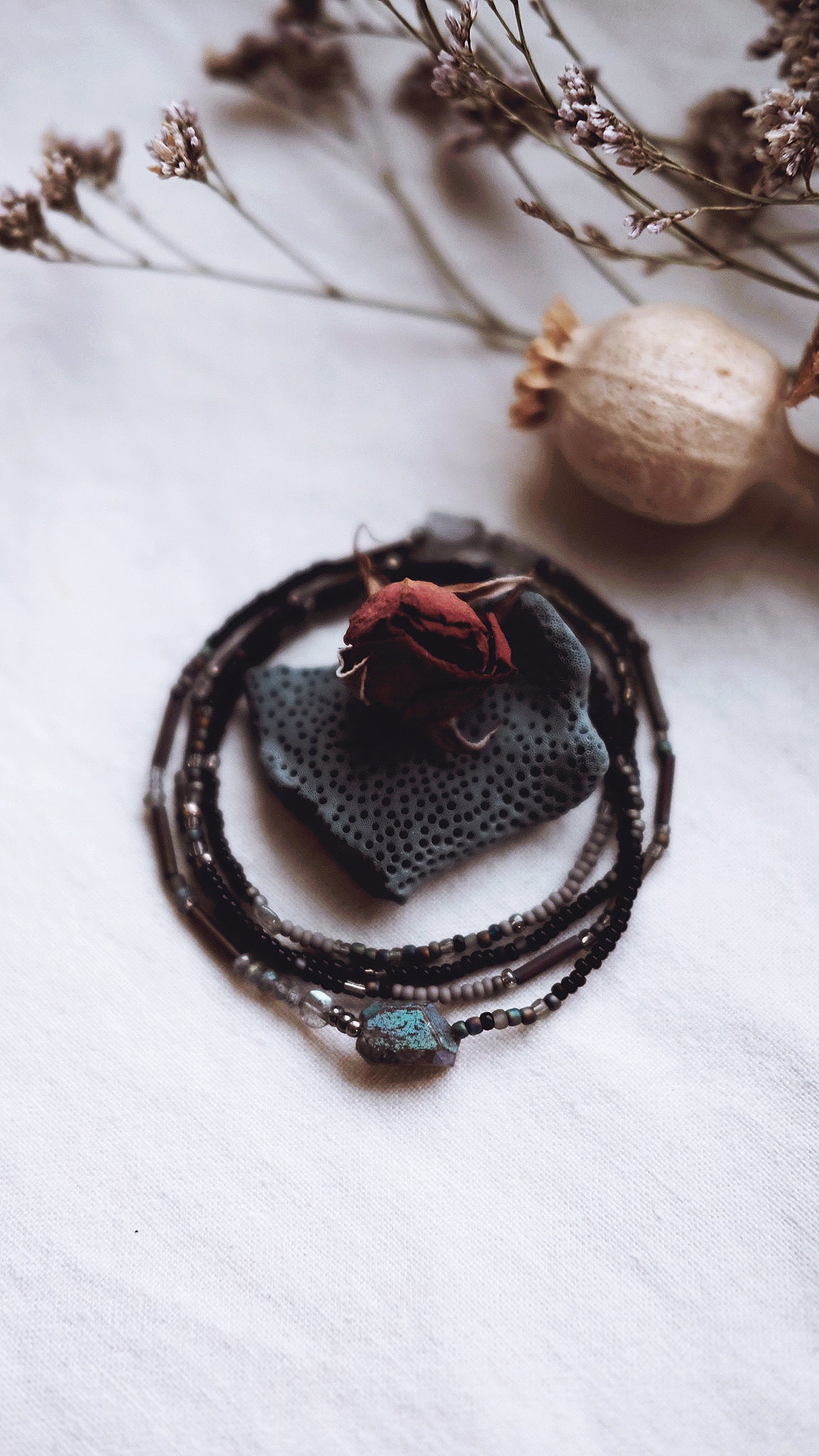 Astral Sight + Labradorite + Quartz necklace