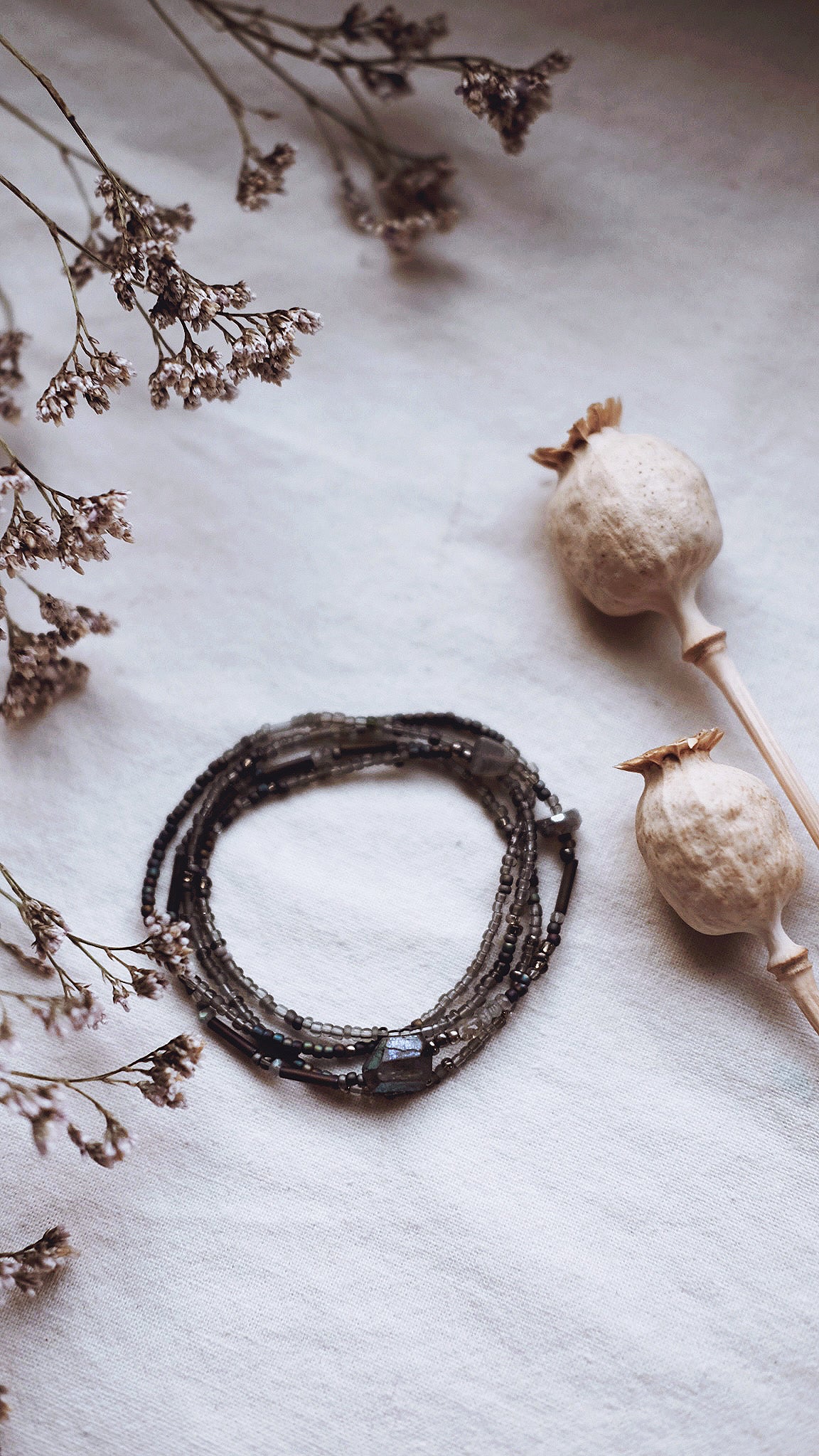 Astral Sight + Labradorite + Quartz necklace