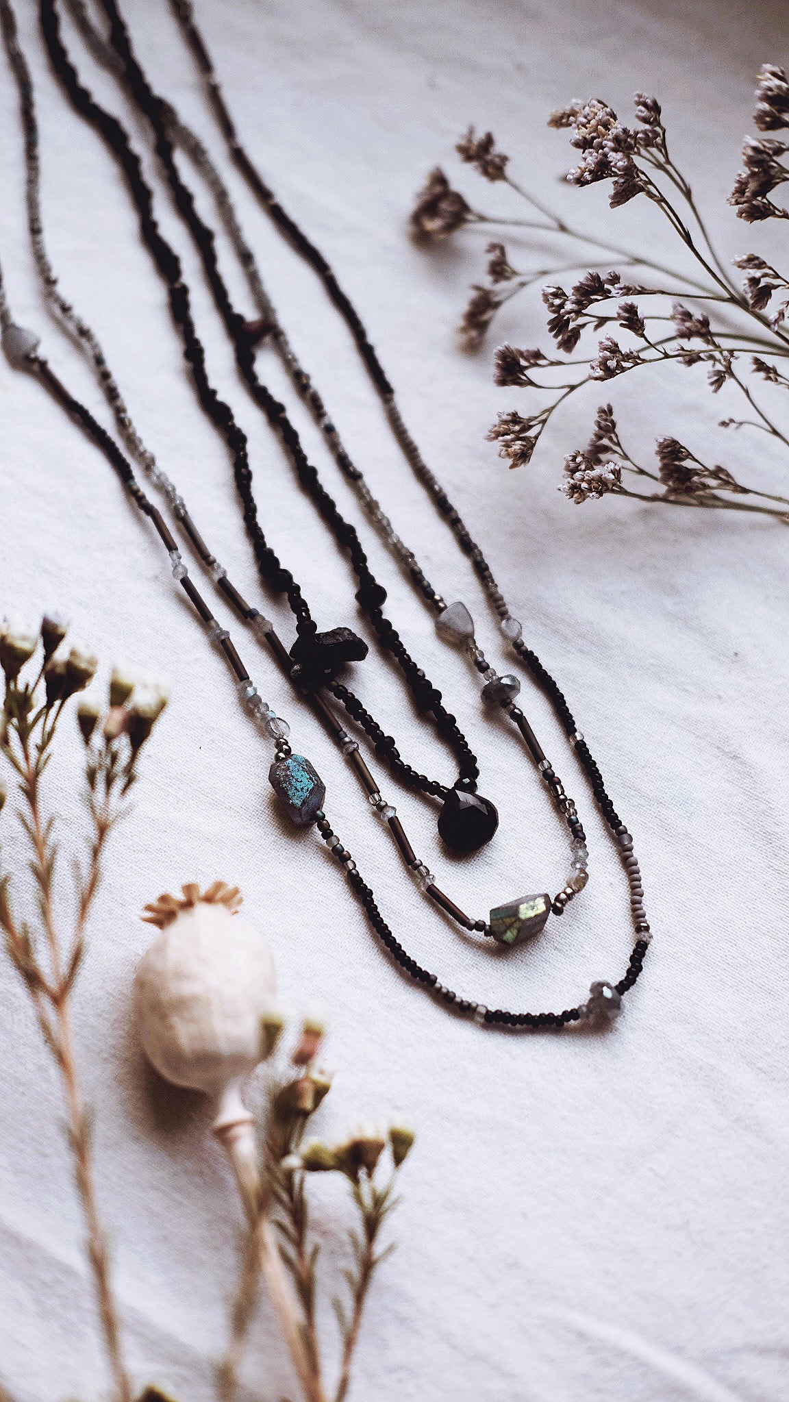 Astral Sight + Labradorite + Quartz necklace