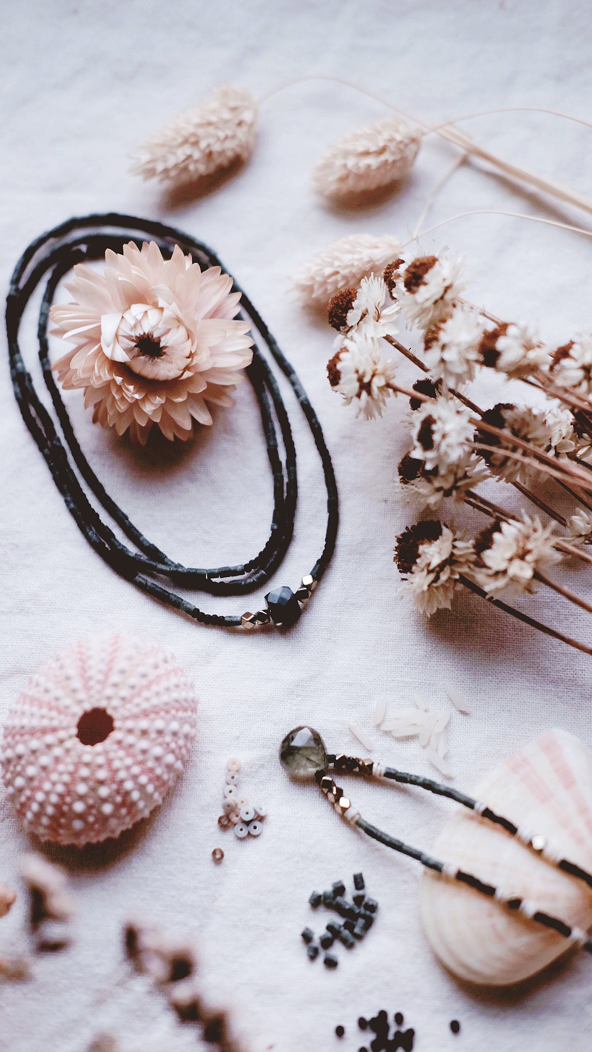 Otrera +  Aventurine + Jade + Pyrite Synodic gemstone necklace