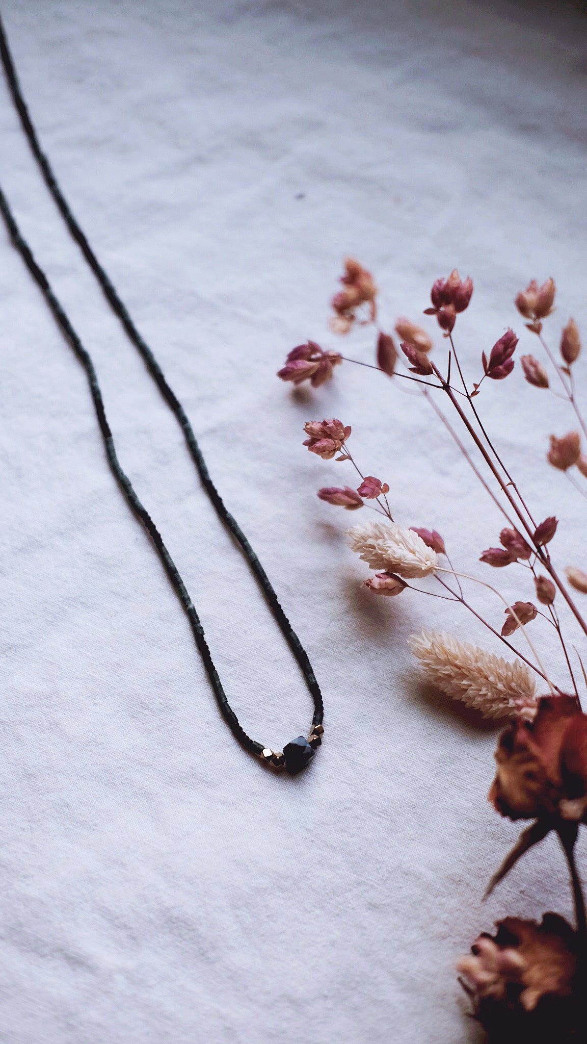 Otrera +  Aventurine + Jade + Pyrite Synodic gemstone necklace