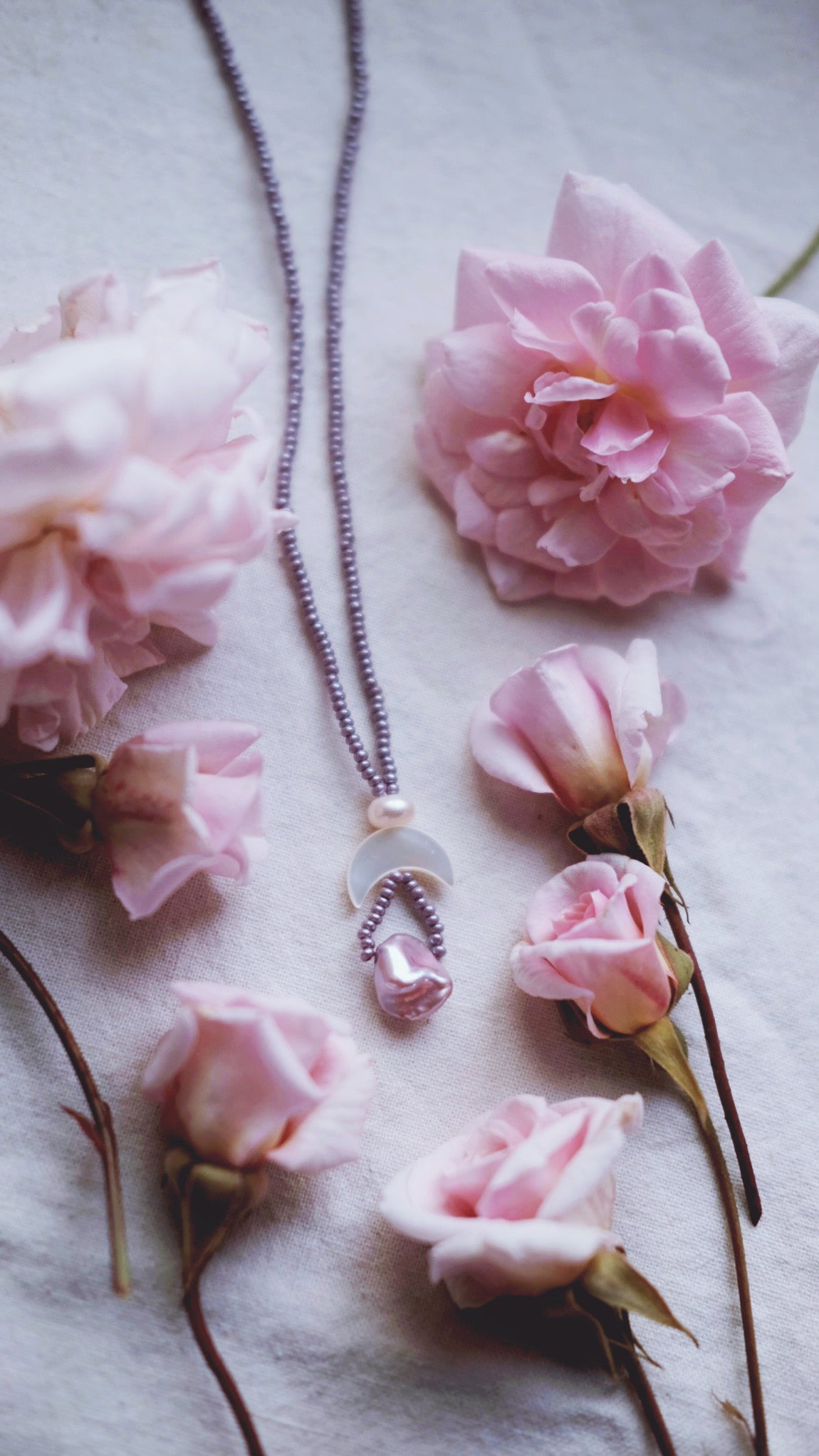 Lavender Moon – Intuition & Dreaming Lilac Necklace