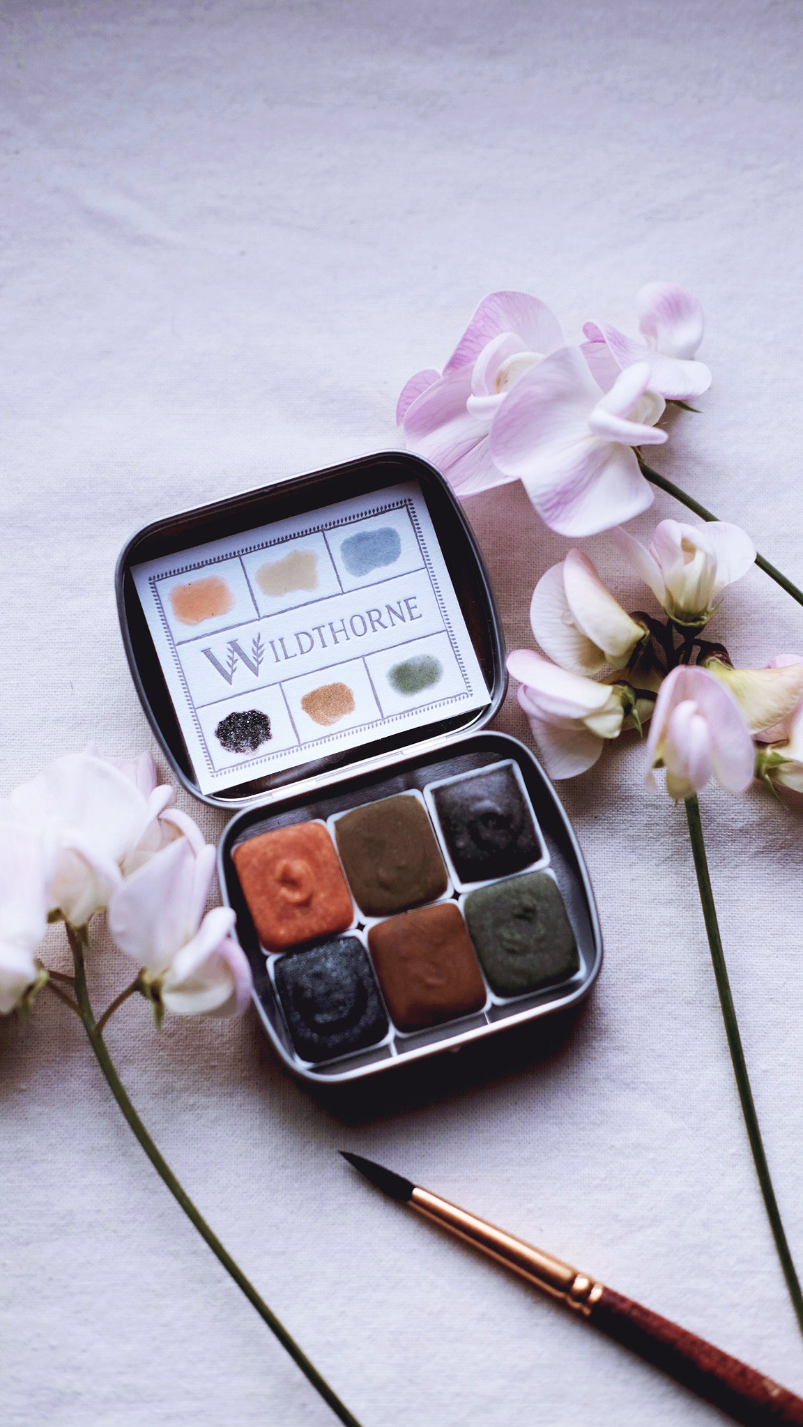 Benthos + Gemstone mineral watercolor palette
