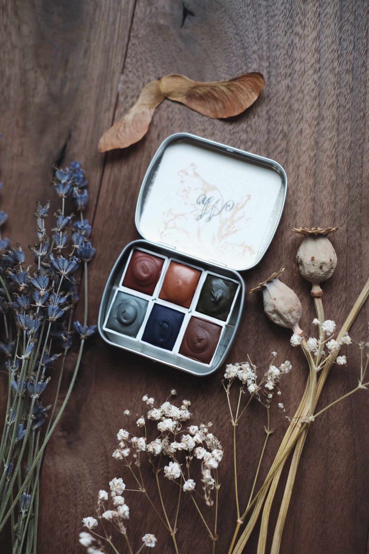 Field Sunset - Earth Mineral watercolor palette