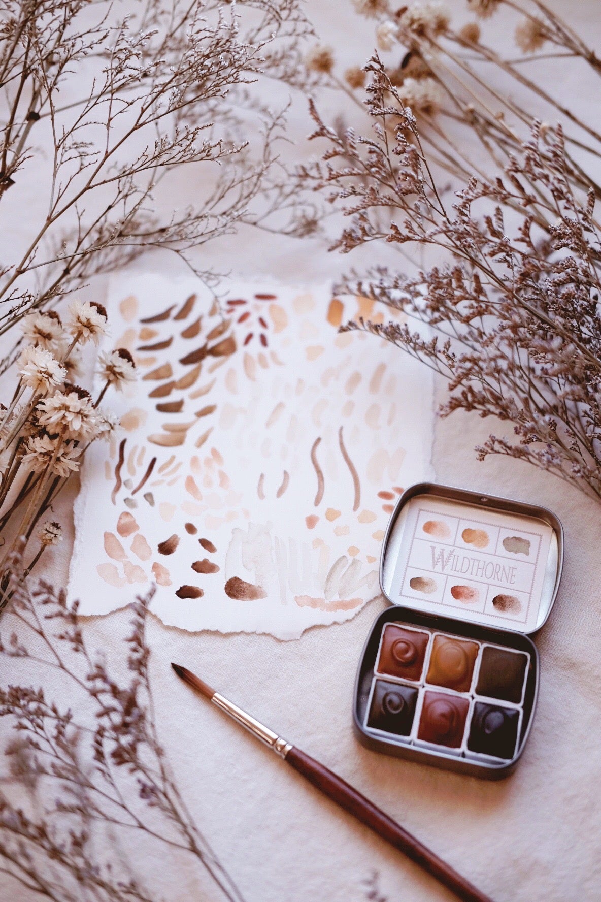 RESERVE for Jeannie + Chypre + earthy natural mineral watercolor palette. Payment 2 of 2