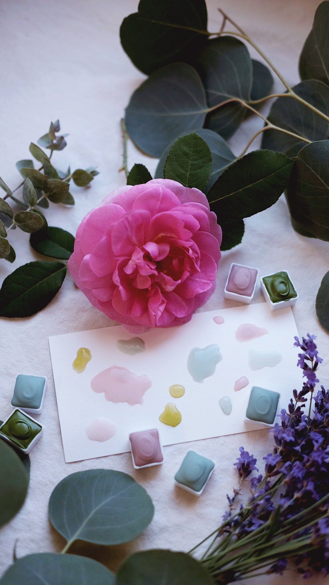 RESERVE for Stephanie + Caerulea + Symbolist mineral watercolor palette