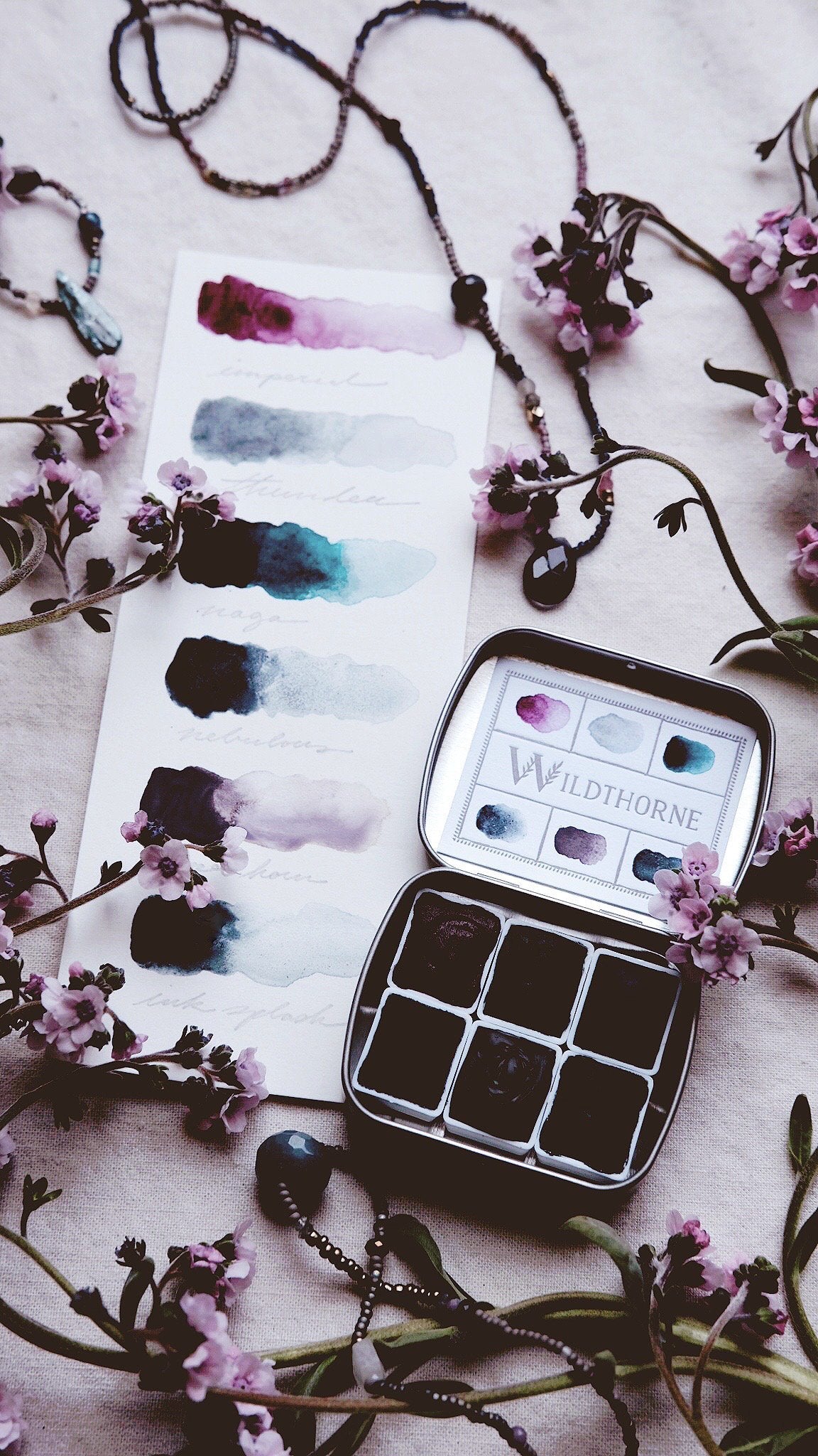 RESERVE for Despina + Cloud Dragon ii. + Limited edition Mineral watercolor palette