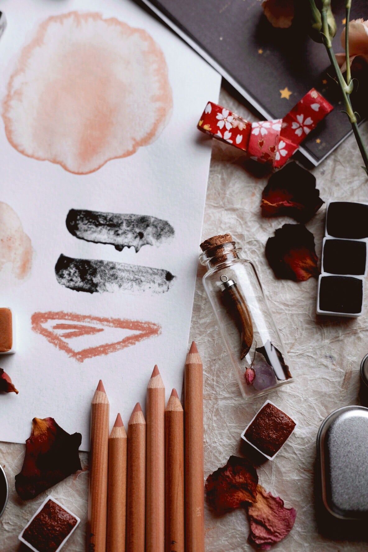 Tourmaline Crystal + Series I. - Limited edition Gemstone Stationery box