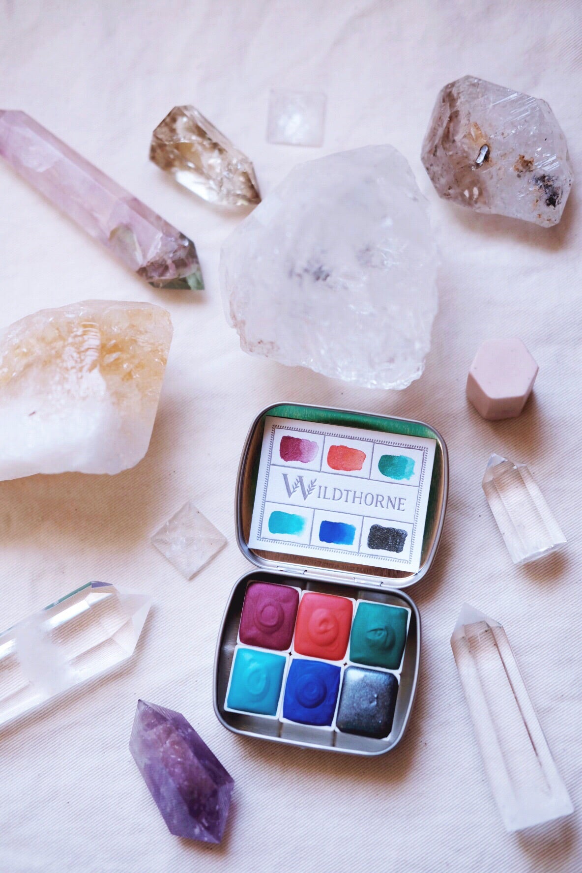 RESERVE for Olivia + Moons of Saturn + Limited Edition Mineral shimmer watercolor palette