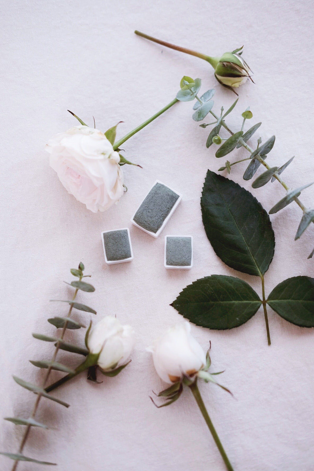 Jade + Stone of five virtues + Limited edition gemstone watercolor