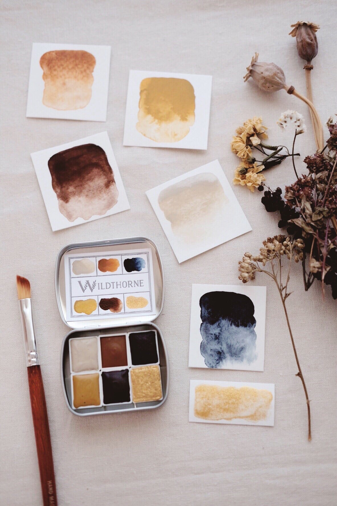 RESERVE for Dianne + Painted Rock + Natural Mineral watercolor palette