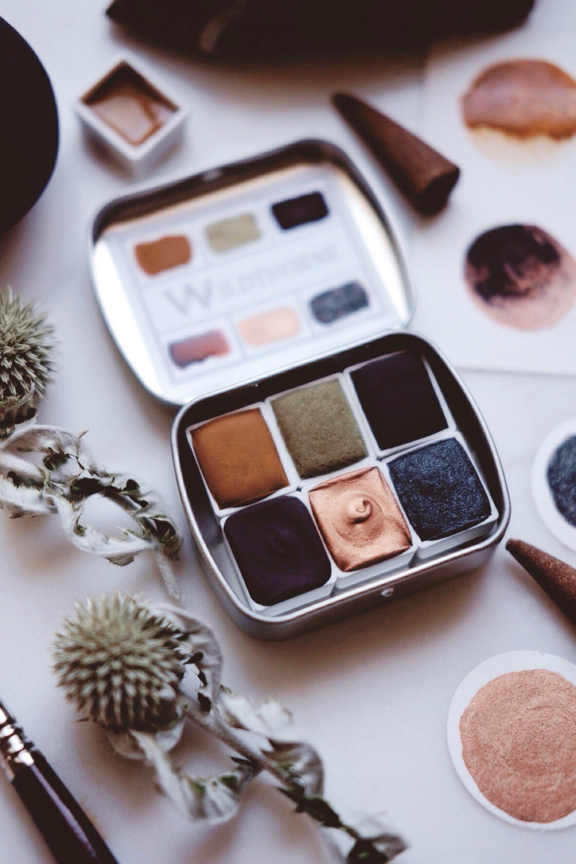 RESERVE for Margaret + Nymphaea + Waterlily - Limited edition Gemstone Mineral watercolor palette