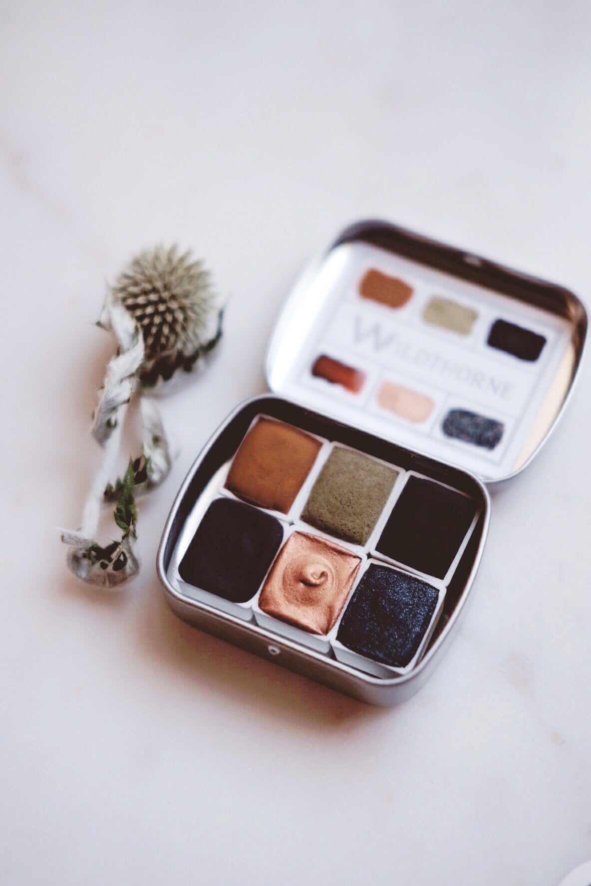 RESERVE for Deborah + Nymphaea + Waterlily - Limited edition Gemstone Mineral watercolor palette
