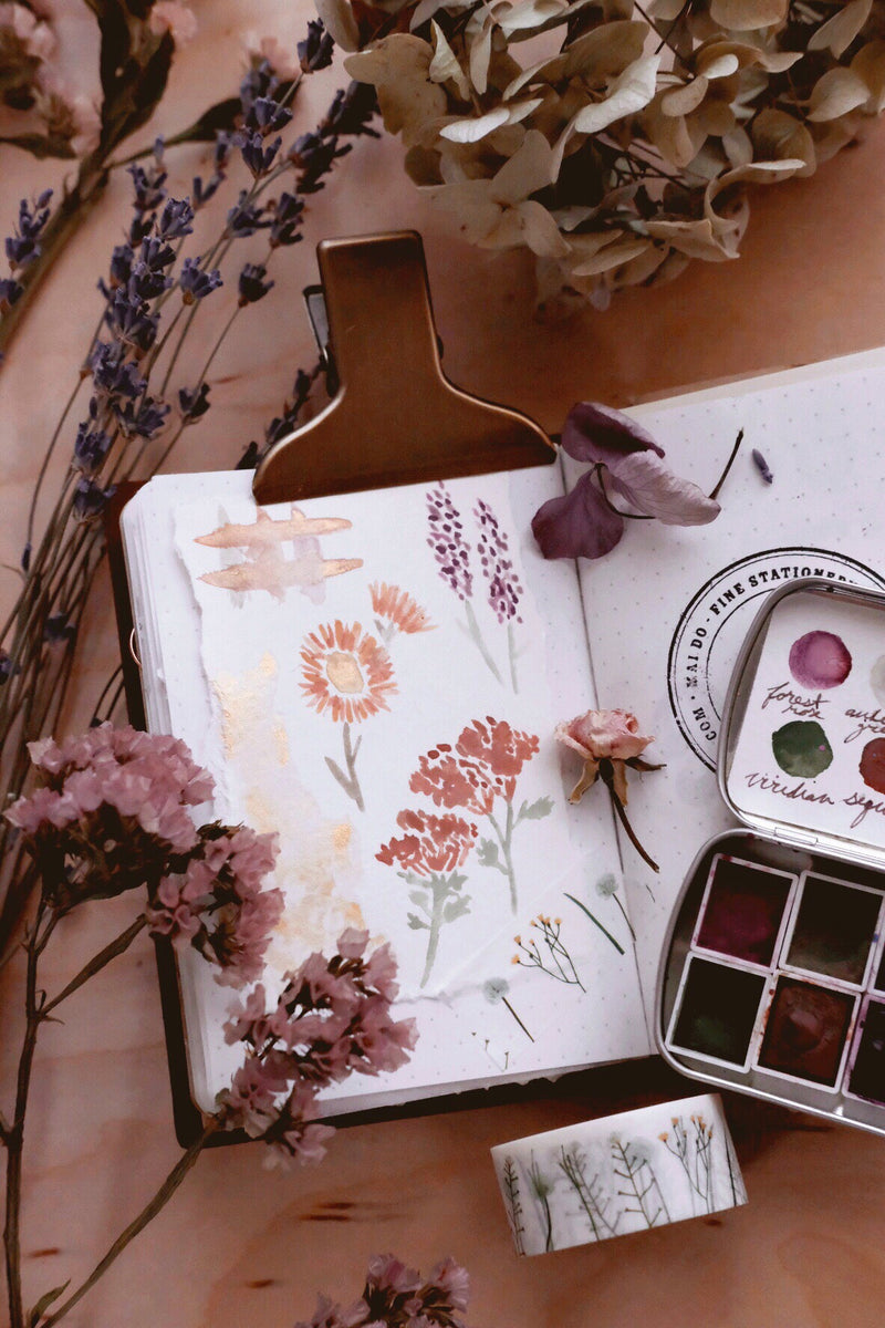 Day 17 Art Journal Challenge + Bouquets of color