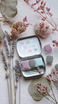 RESERVE for Nancy + Spring Pastel  + Limited edition Gemstone Mineral watercolor palette