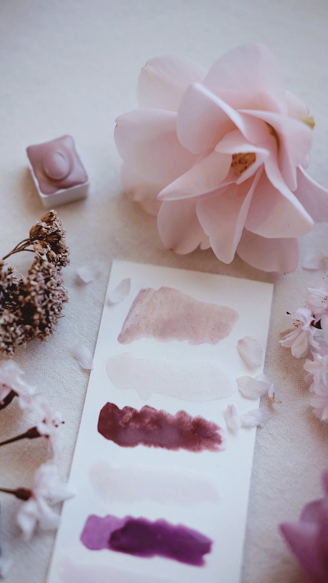 RESERVE for Emily + Custom Spring Blossom + Limited edition gemstone watercolor palette