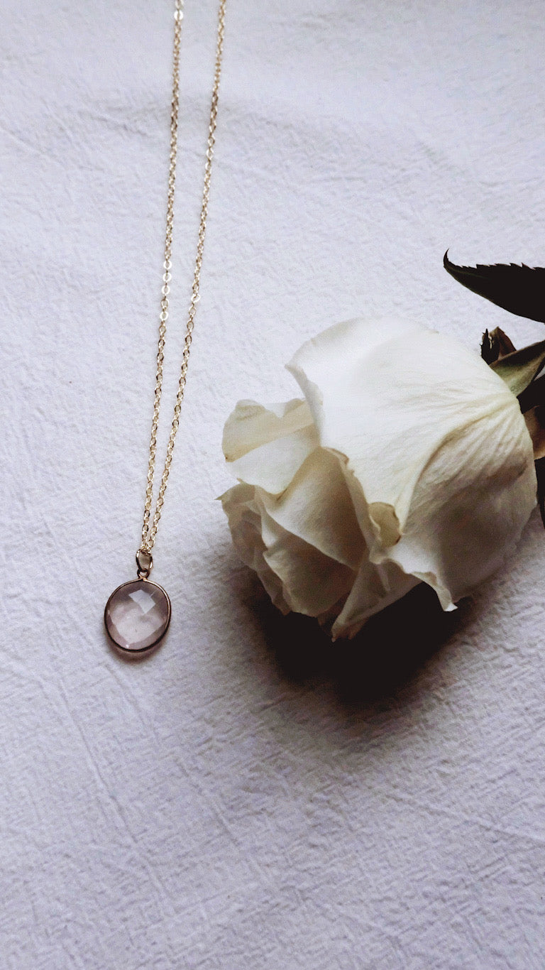 Faceted Rose Quartz Talisman