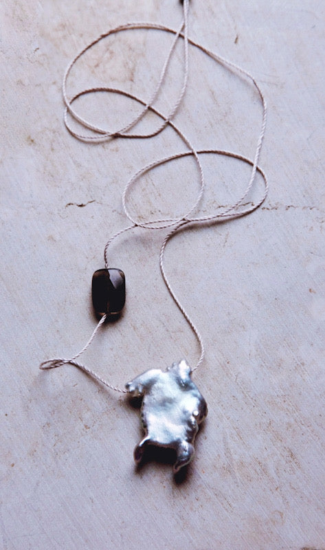 Coastline Silk — Pearl Form I (Fog Line)
