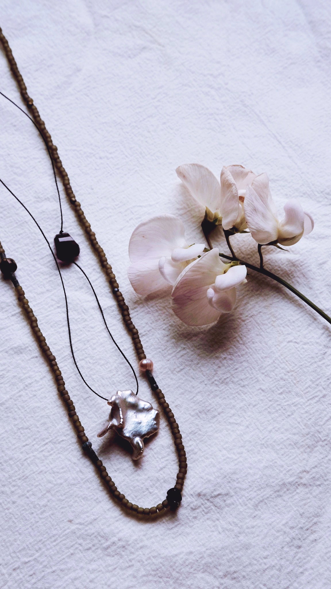 Coastline Silk — Pearl Form IV (Night Tide)