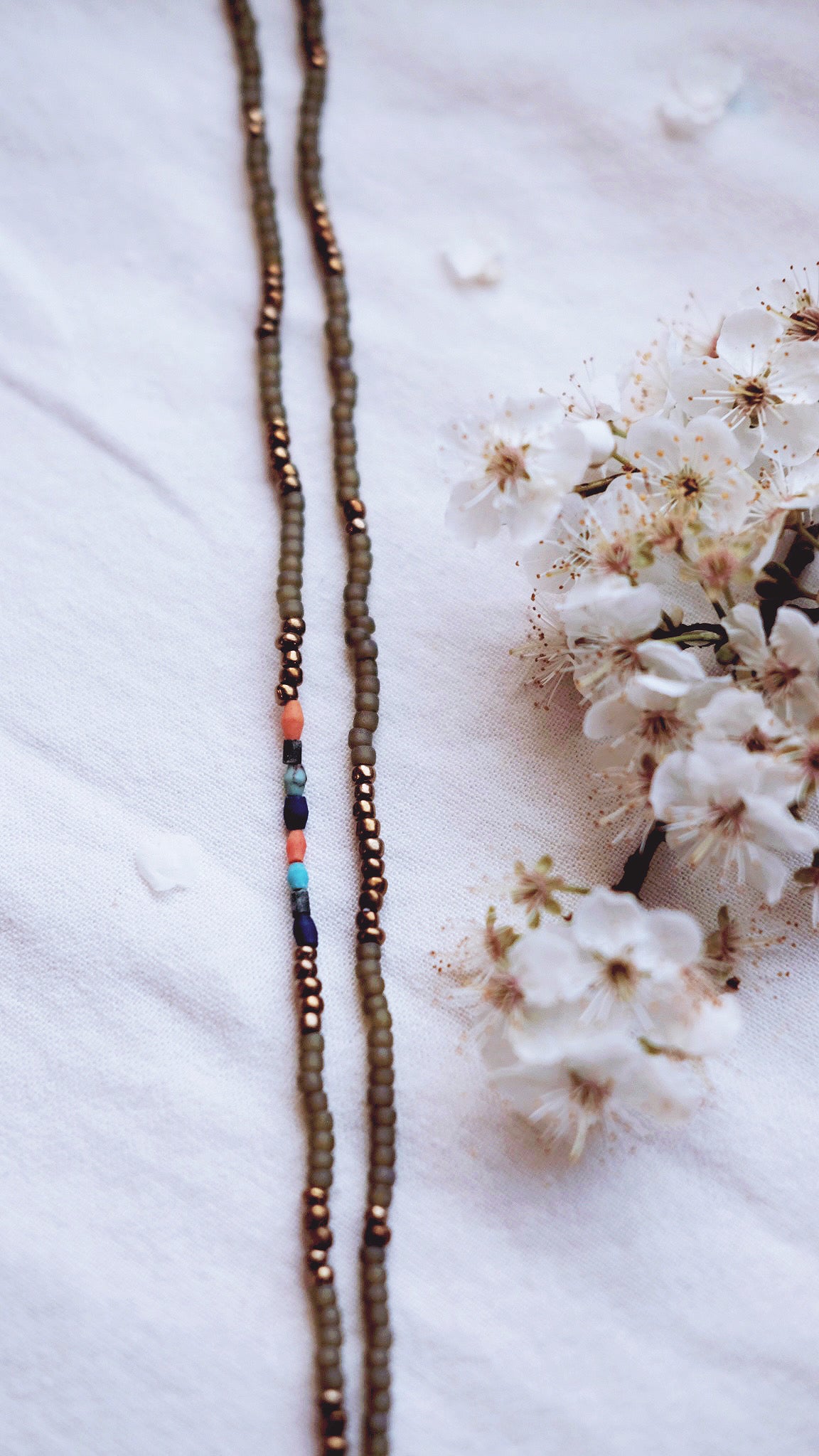 Astral Gateway + Coral + Jade + Turquoise + Lapis Lazuli Synodic gemstone necklace