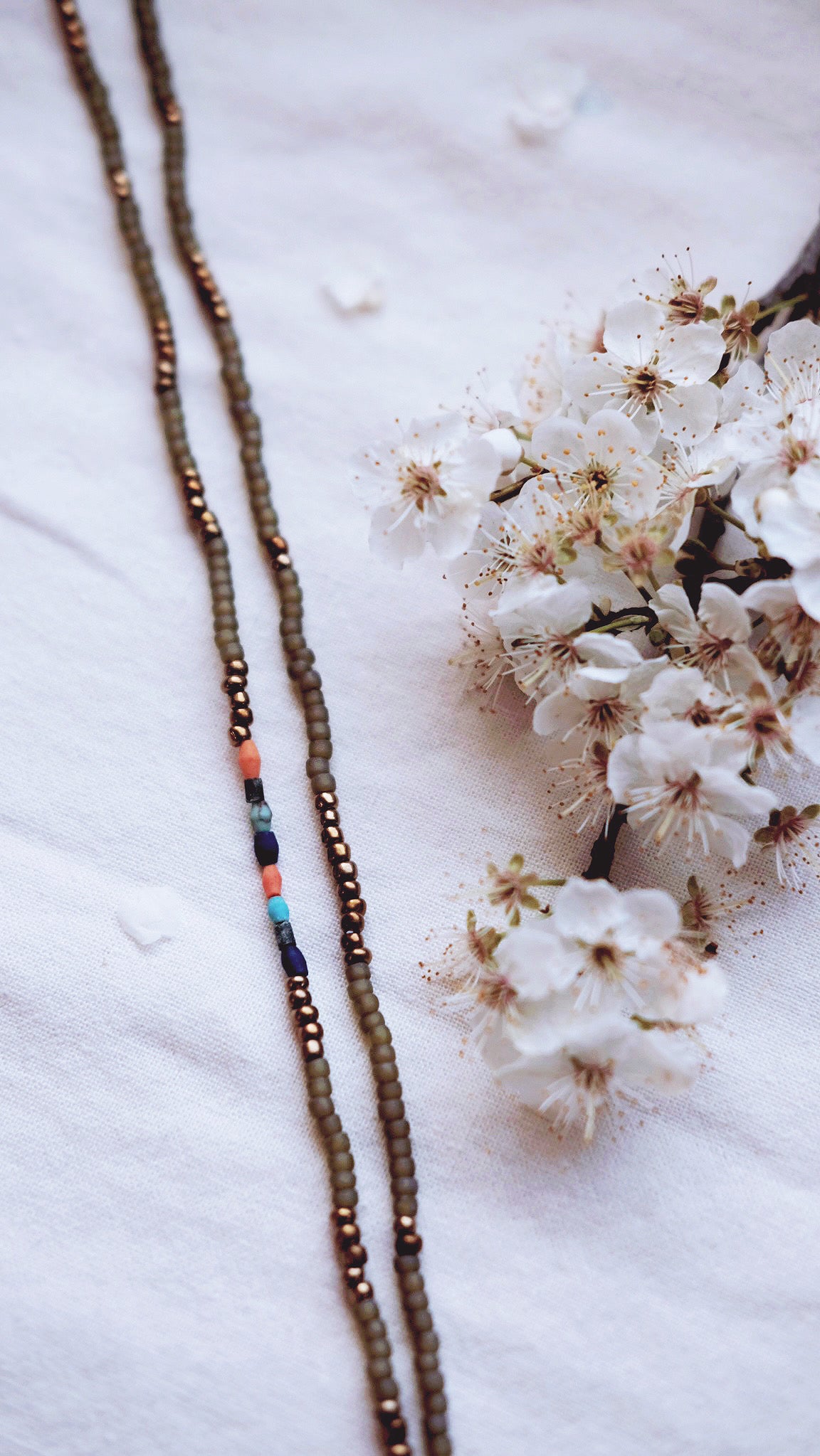 Astral Gateway + Coral + Jade + Turquoise + Lapis Lazuli Synodic gemstone necklace