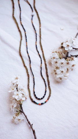 Astral Gateway + Coral + Jade + Turquoise + Lapis Lazuli Synodic gemstone necklace