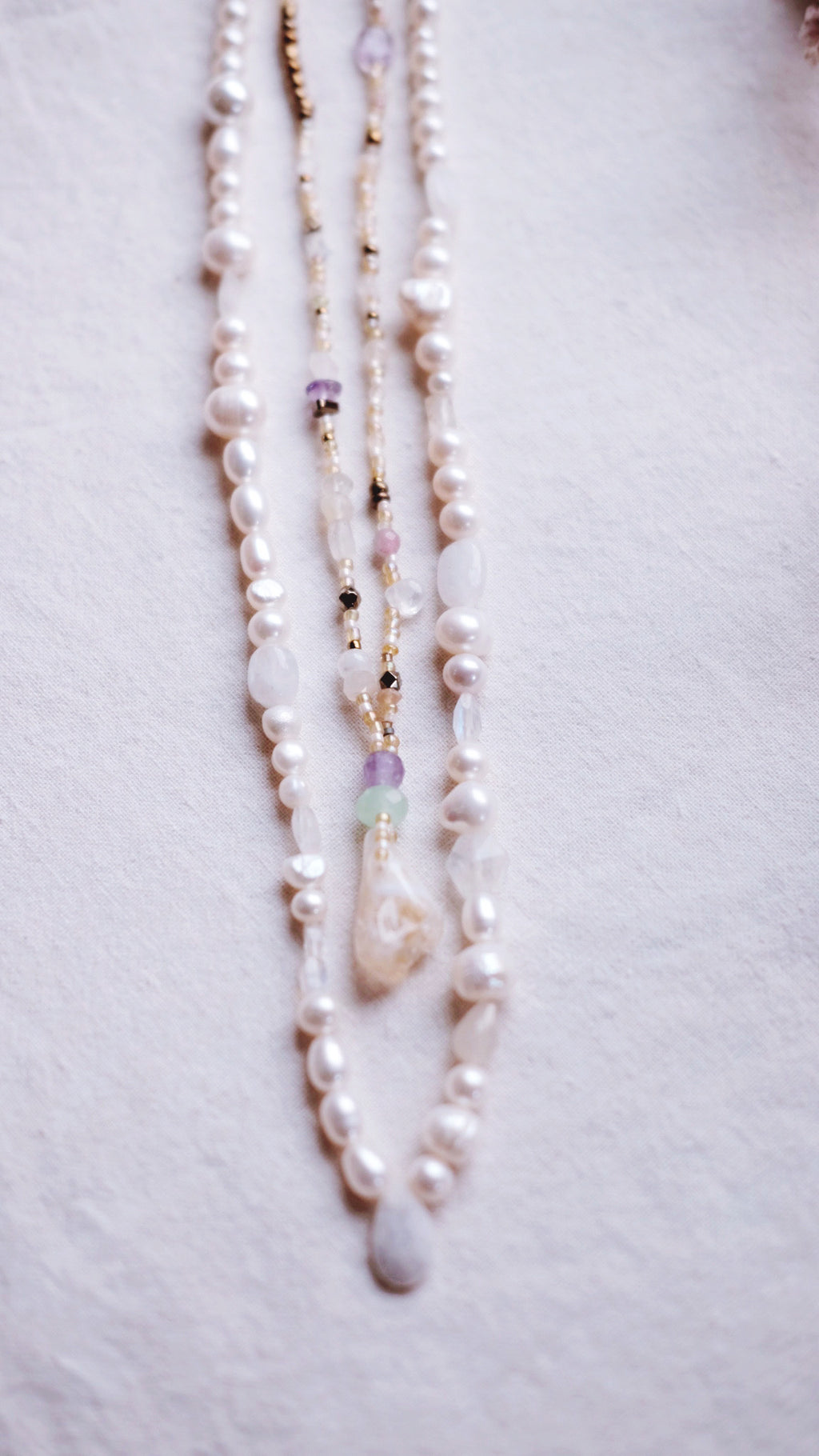 Sunbeam + Citrine + Amethyst + Pyrite + Chalcedony necklace