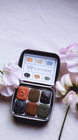 Benthos + Gemstone mineral watercolor palette