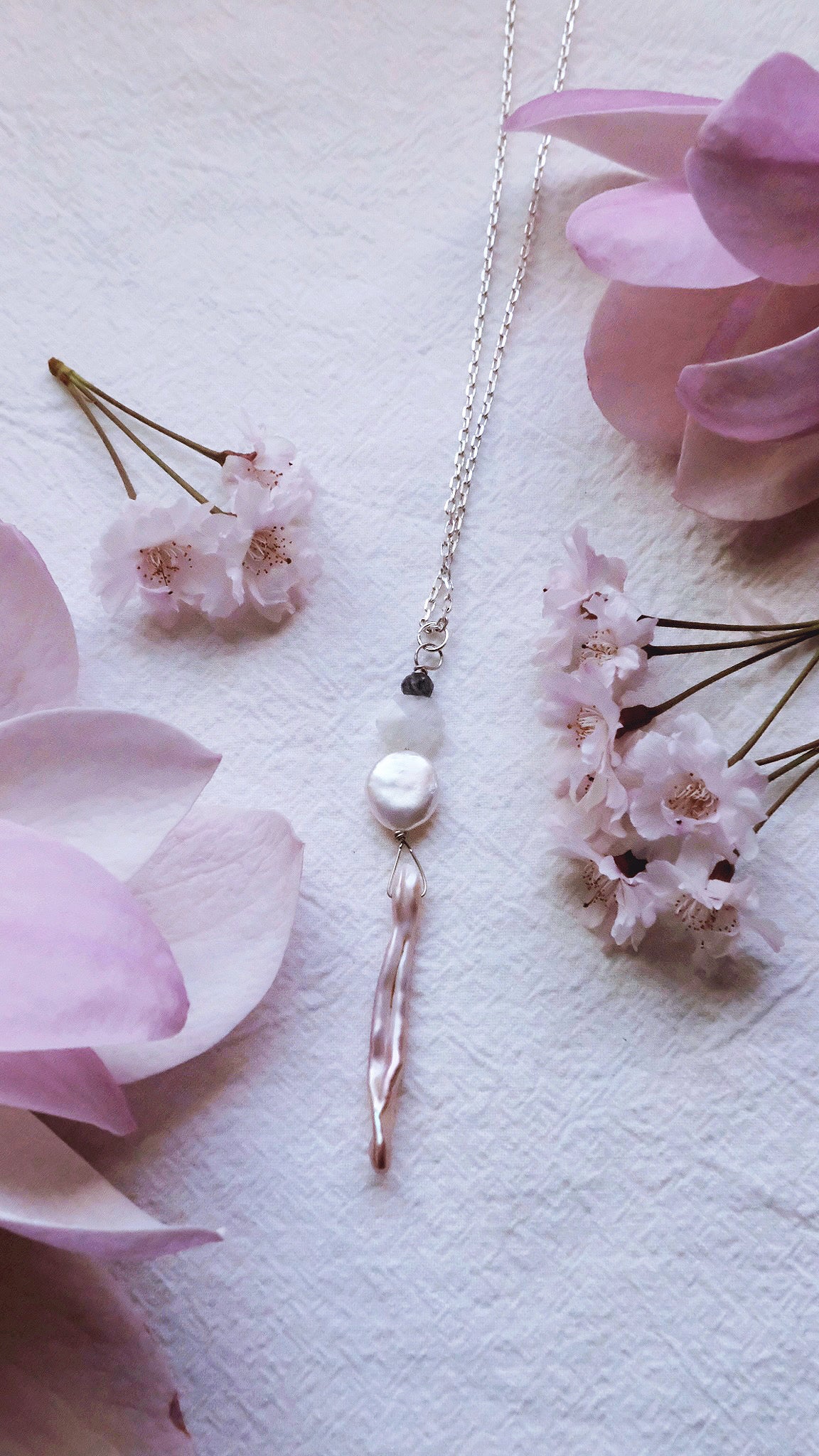 Moonstone, Labradorite & Pearl - LUNAR SANCTUM -  Exalted Taurus Moon