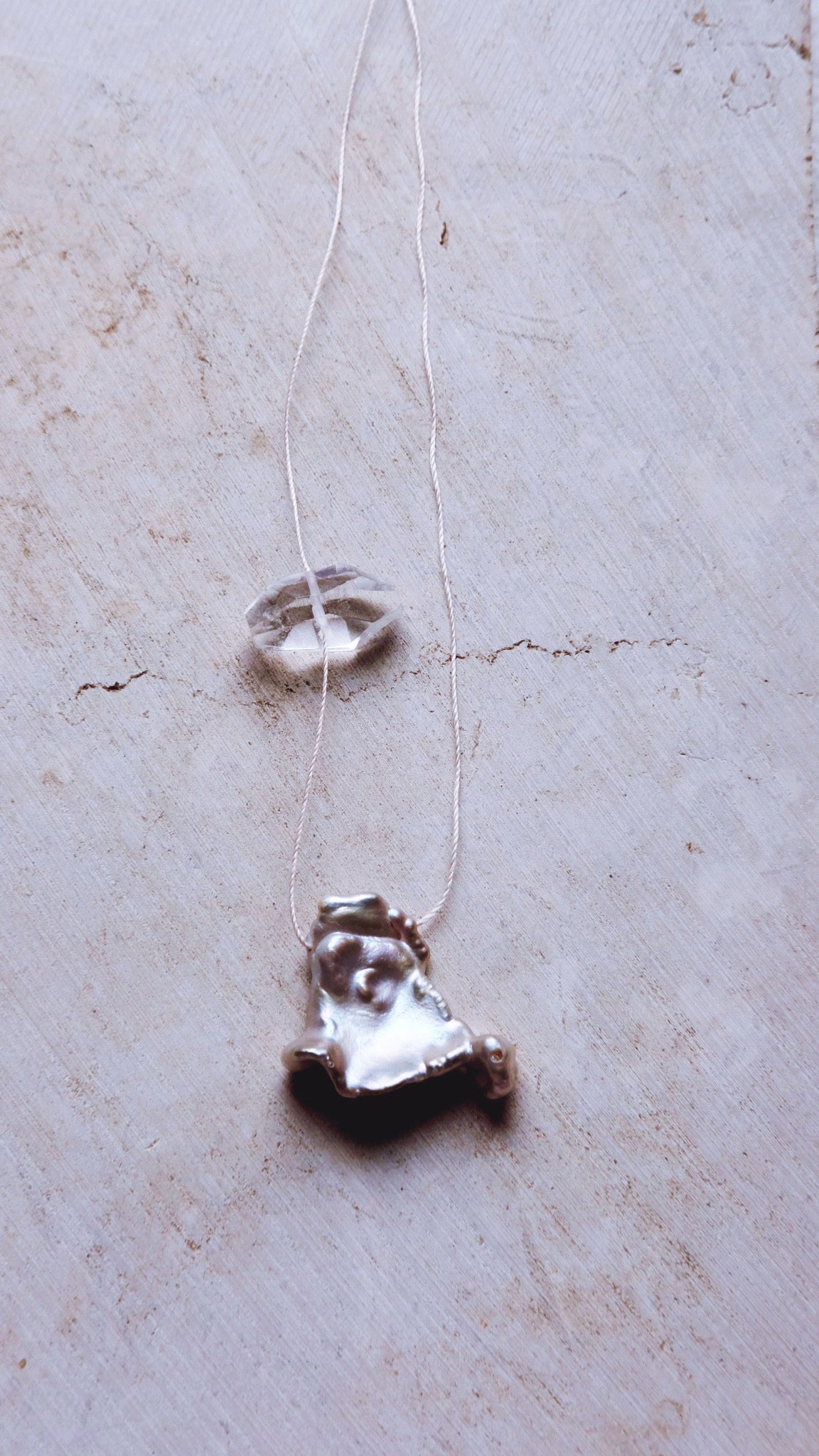 Coastline Silk — Pearl Form III (Salt Light)