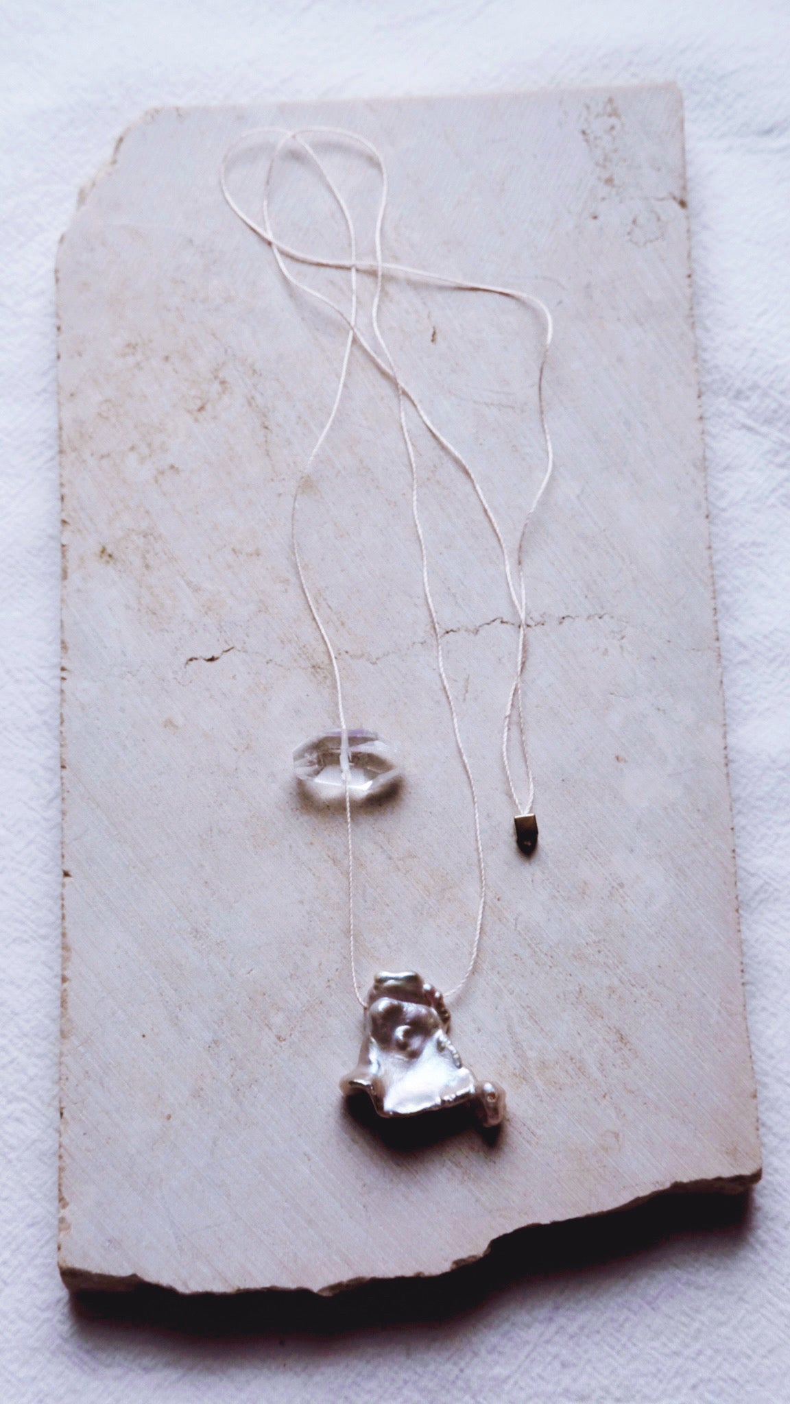 Coastline Silk — Pearl Form III (Salt Light)