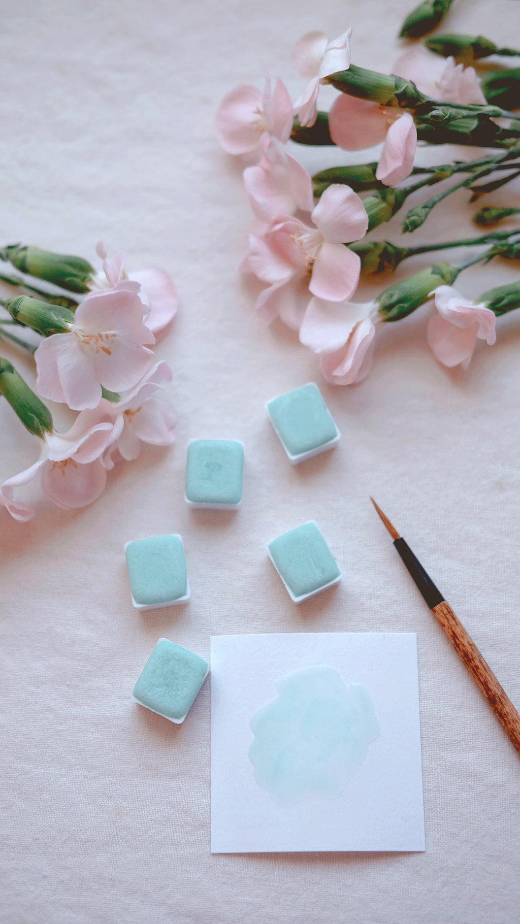 Amazonite + Limited edition gemstone watercolor