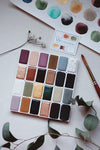 RESERVE for Chandy + Full pan - Limited edition Gemstone + Mineral watercolors