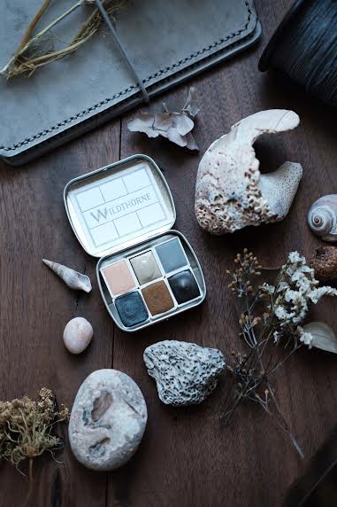 RESERVE for Melissa + Seashell Beachcombing - Limited edition Gemstone Mineral watercolor palette