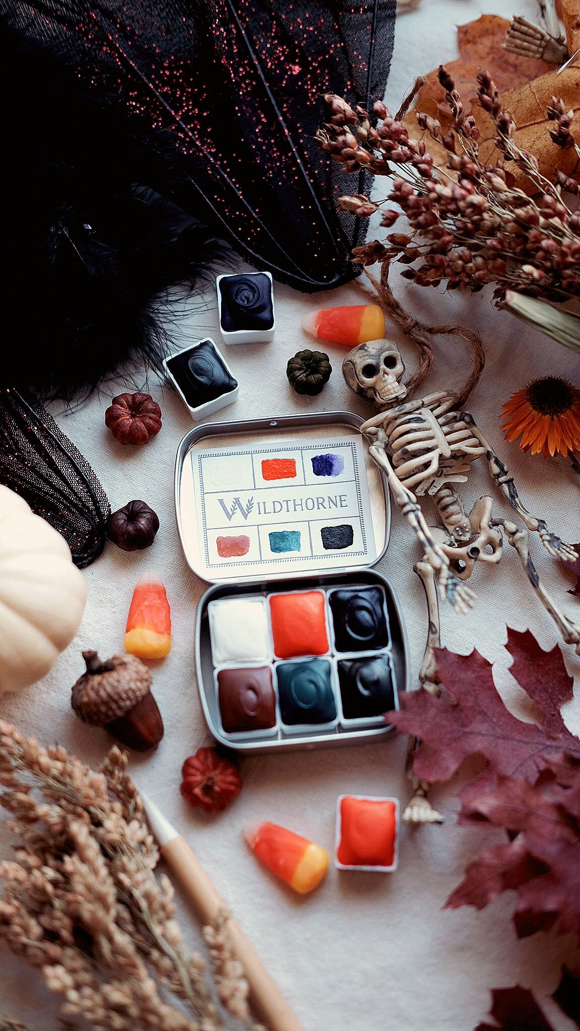 Trick or Treat ii. + Halloween mineral watercolor palette
