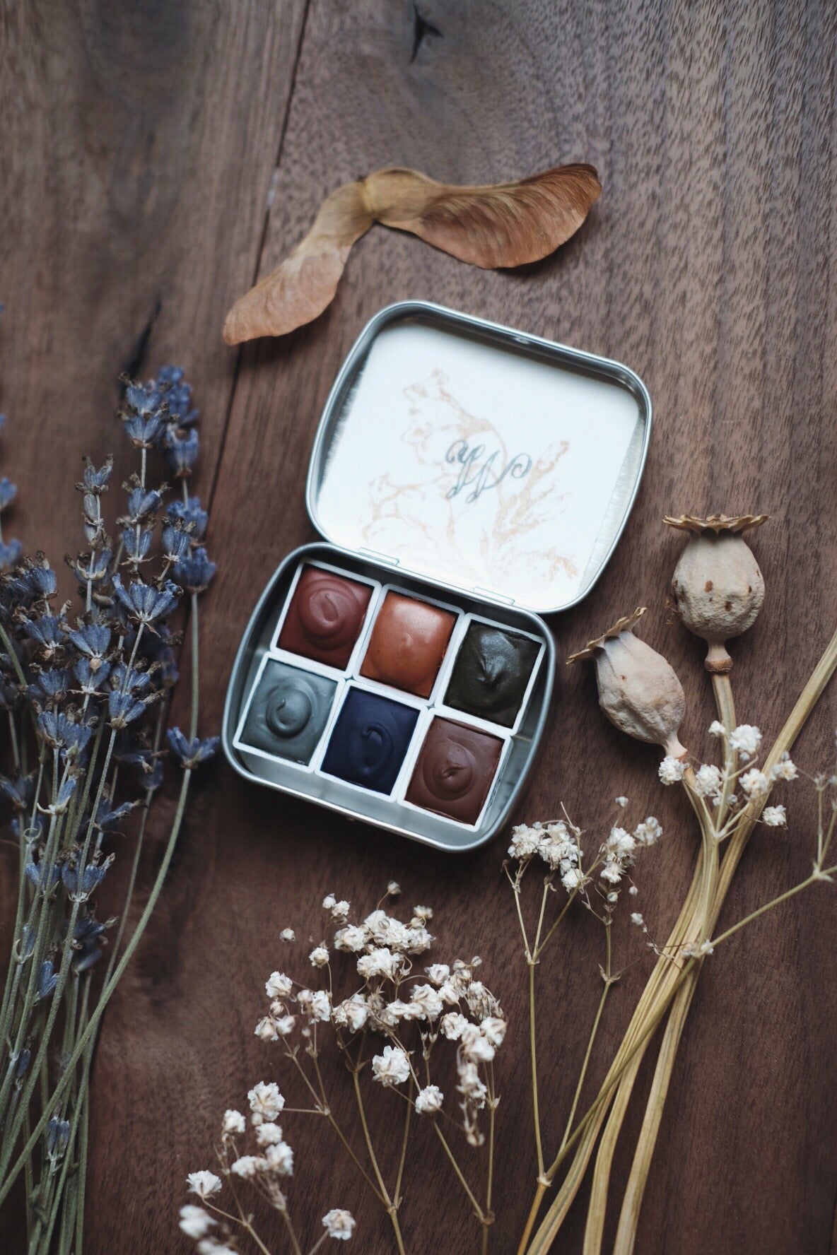 RESERVE for Kathleen + Field Sunset - Earth Mineral watercolor palette