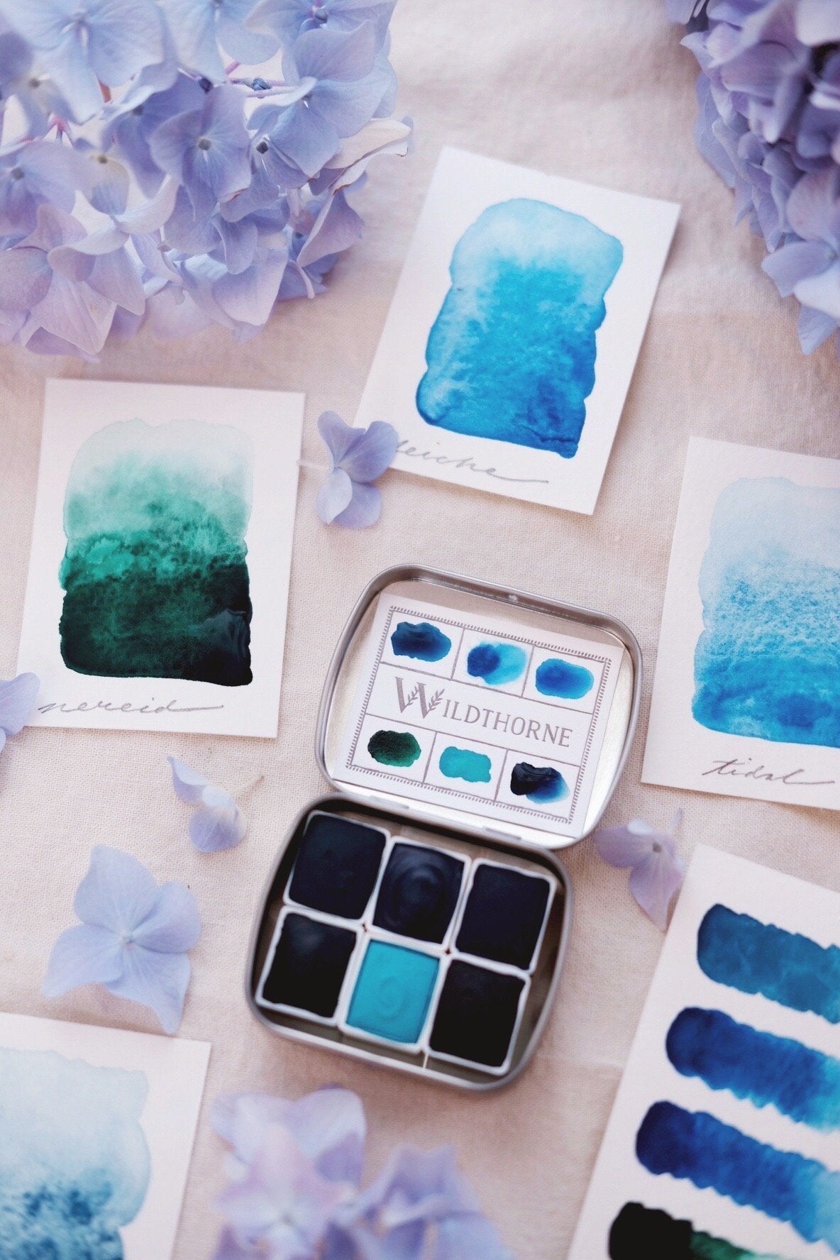RESERVE for Stefanie + Voyager iii. + Limited edition Gemstone Mineral watercolor palette