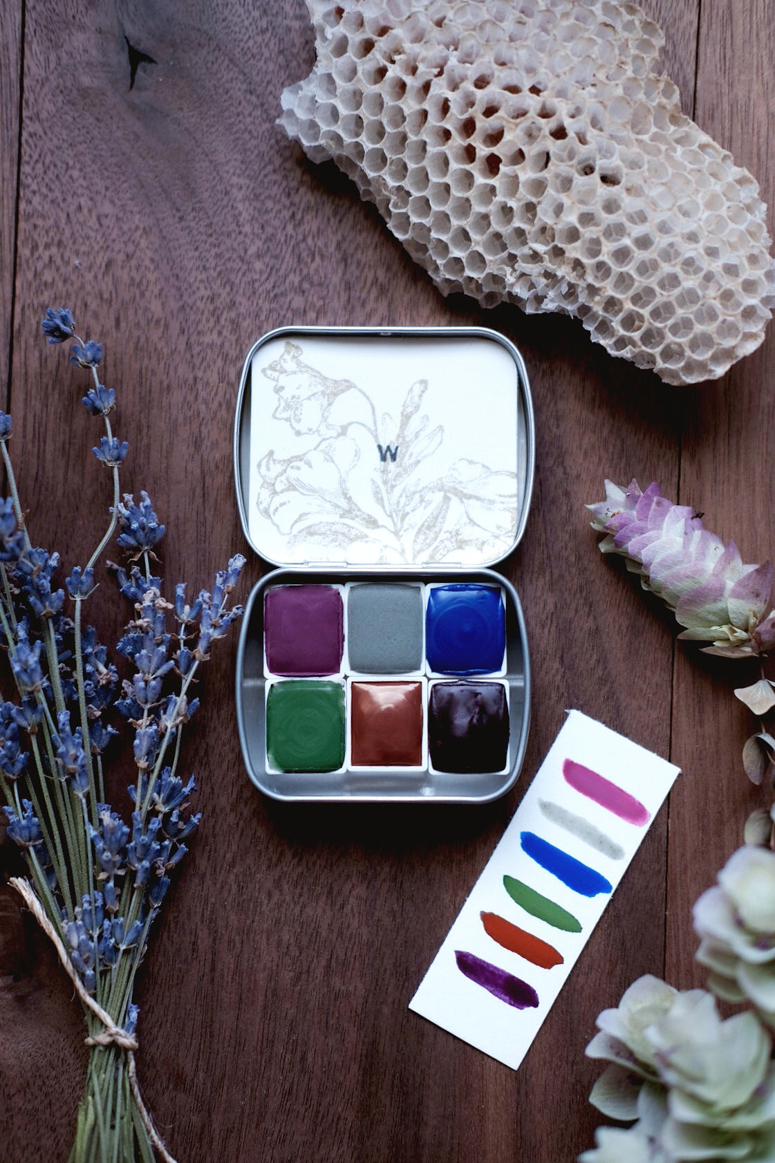 RESERVE for Allison + Nisene Wildflower - Mineral watercolor palette