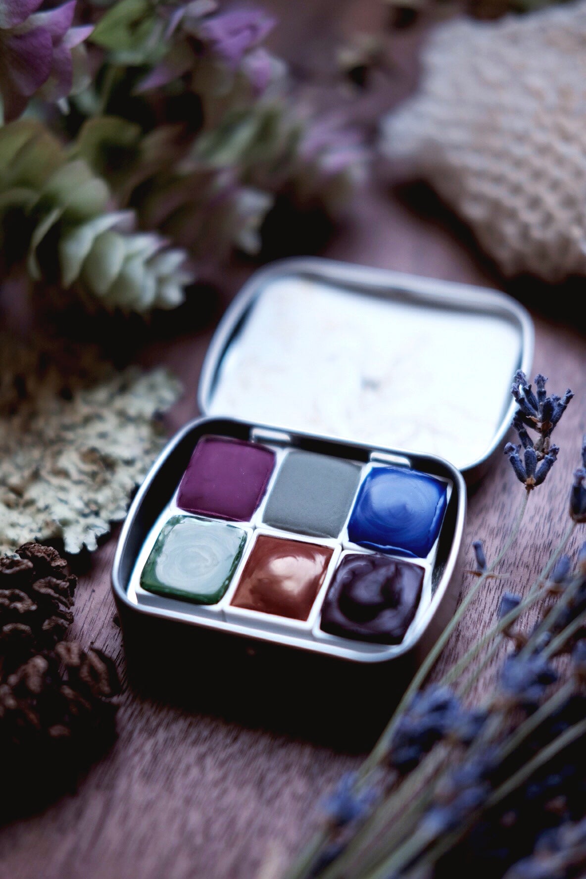 RESERVE for Sherry + Nisene Wildflower - Mineral watercolor palette