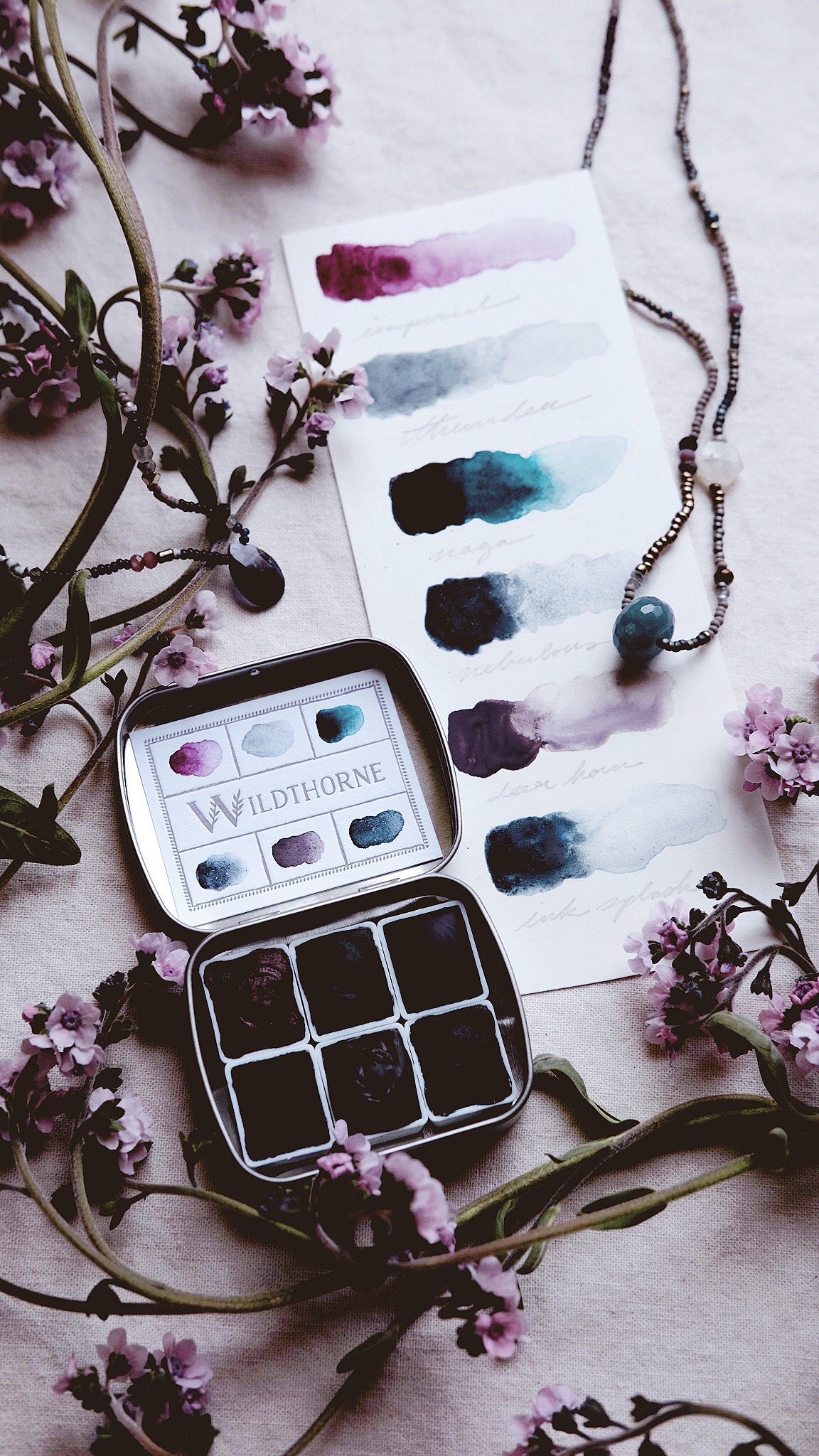 RESERVE for Marie Amelie + Cloud Dragon + Limited edition Mineral watercolor palette