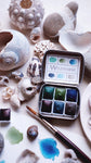 Ocean Sediment + Mineral watercolor palette