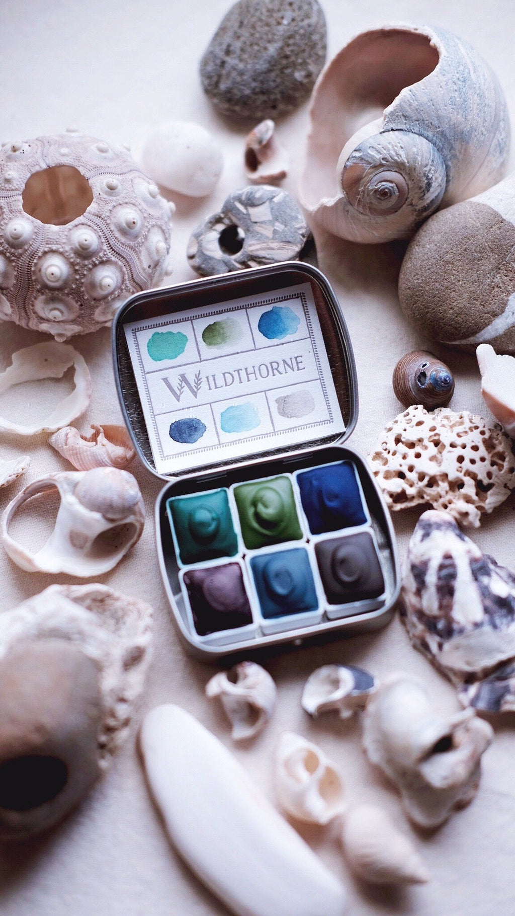 RESERVE for Rosemary + Ocean Sediment + Mineral watercolor palette