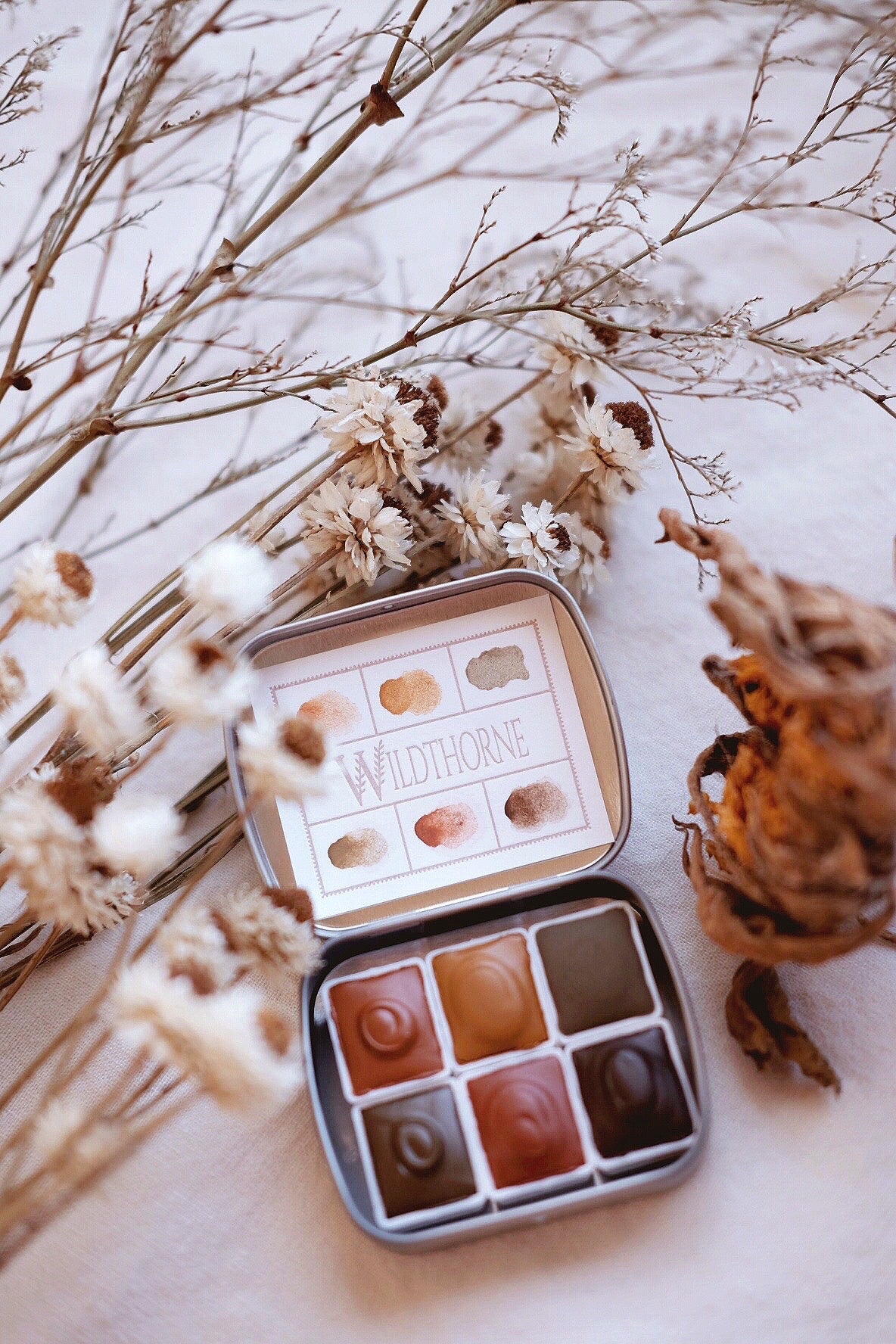 RESERVE for Deborah + Chypre + earthy natural mineral watercolor palette