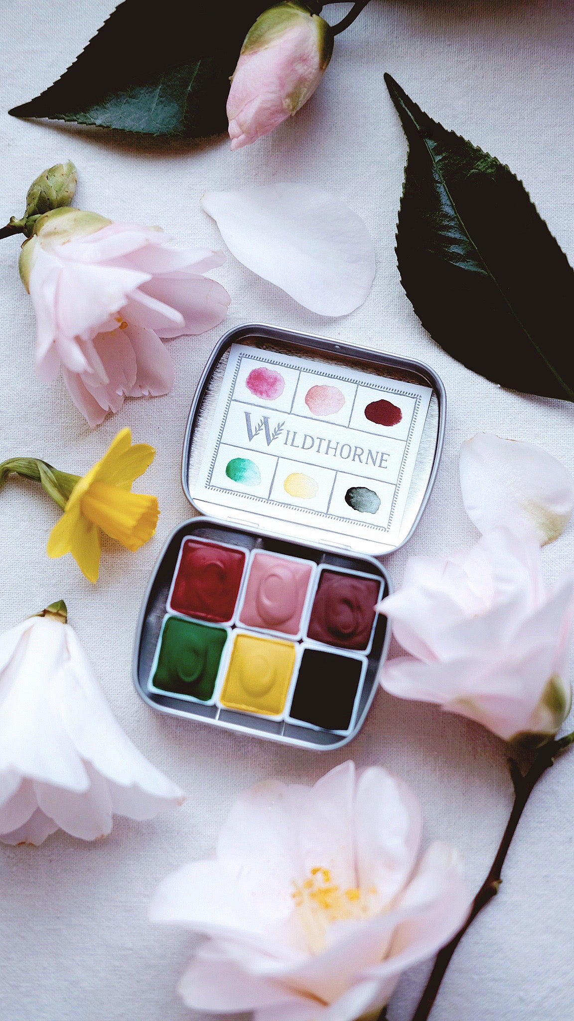 Midsummer + Mineral watercolor palette