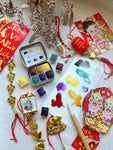 RESERVE for Karen + Tân Xuân  + Lunar New Year + mineral watercolor palette